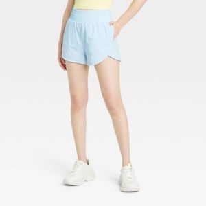 Women's High-Rise Crinkle Athletic Shorts- All in Motion   Free People Dupe